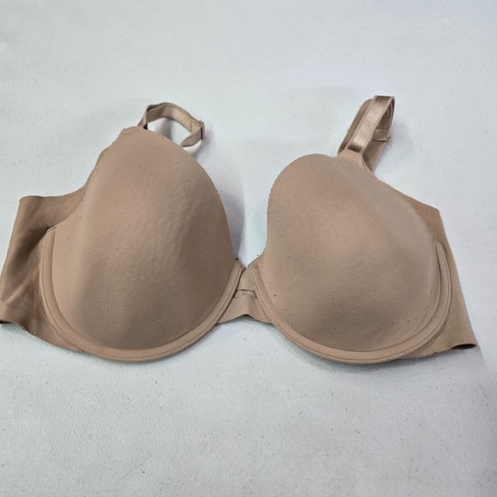 Warners Women Bra 38D Brown Lightly Lined Underwire T Shirt Smooth